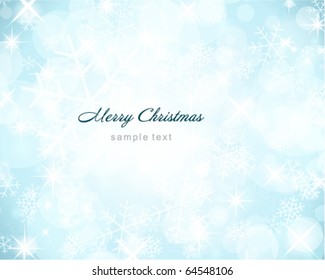 Vektor-Weihnachtshintergrund mit Schneeflocken