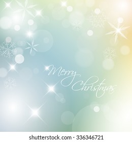 Vector Christmas background with snowflakes and place for your text