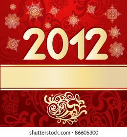  vector christmas background with snowflakes, place for your text