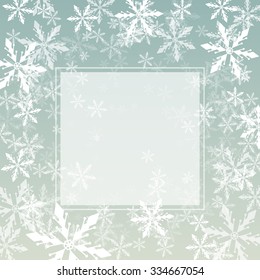 Vector Christmas background with snowflakes swirl for greeting cards, invitations, posters and flyers.