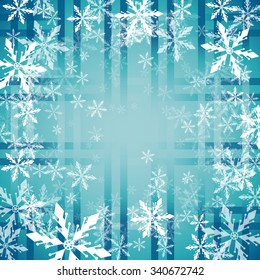 Vector Christmas background with snowflakes swirl for greeting cards, invitations, posters and flyers.