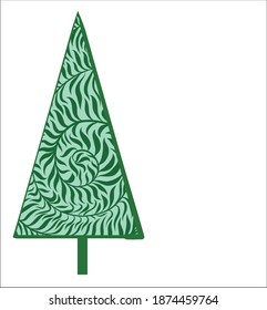 
VECTOR Christmas Background with a
stylish  original winter hand-drawn graphics sketch  for design new Year card 