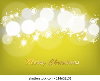 Vector Christmas background with white snowflakes and place for your text