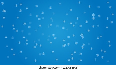 Vector Christmas background with white snowflakes. Vector design