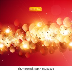 Vector de fondo navideño con copos de nieve blancos y lugar para tu texto