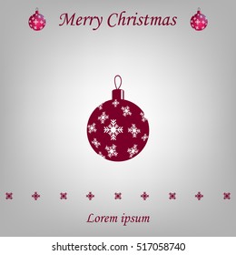 vector christmas ball
