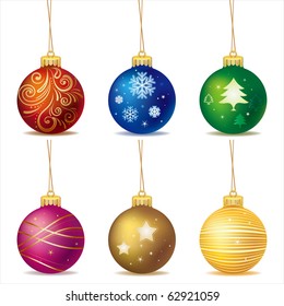 vector christmas ball
