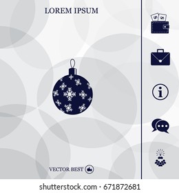 vector christmas ball