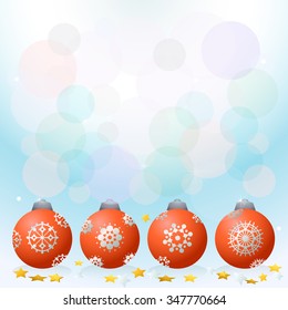 Vector of christmas ball background for decoration.