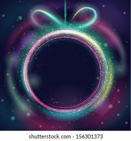 Vector christmas ball background template