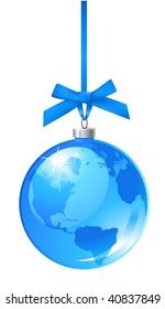 vector christmas ball icon