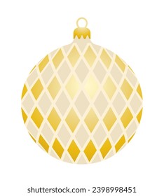 vector christmas ball isolated on white background