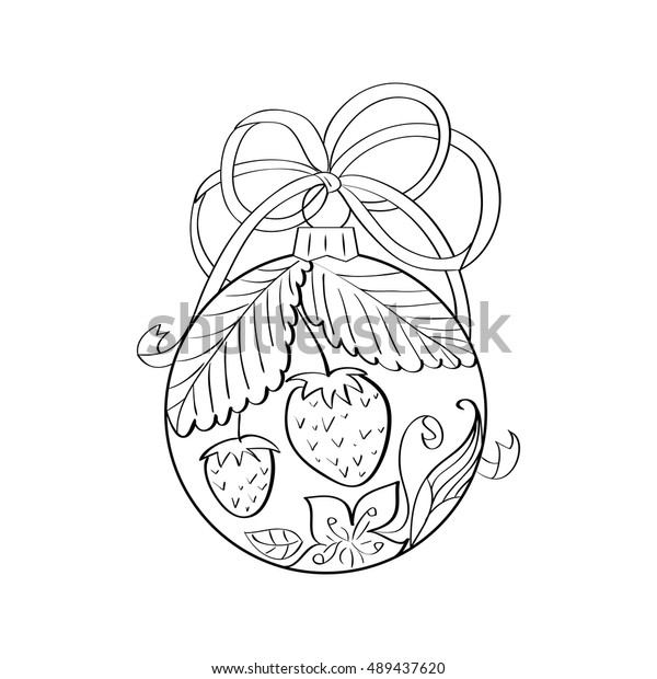 vector christmas ball summer ornament inside stock vector