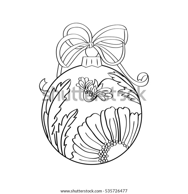 vector christmas ball summer ornament inside stock vector