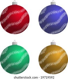 Vector christmas balls