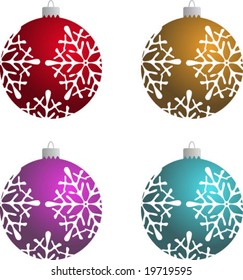 Vector christmas balls