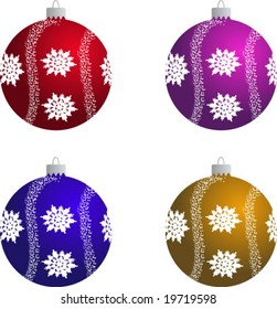 Vector christmas balls