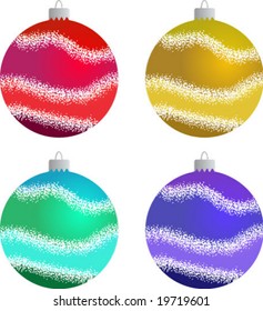 Vector christmas balls