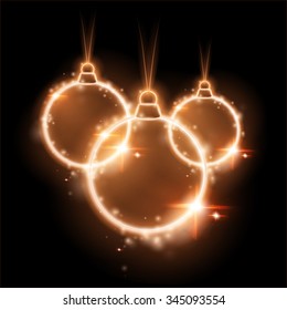 bolas vectoriales de Navidad