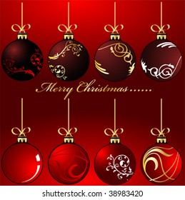 Vector Christmas balls