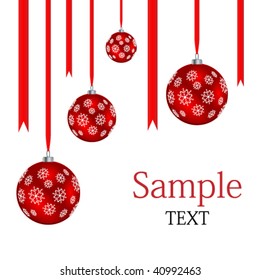 vector christmas balls