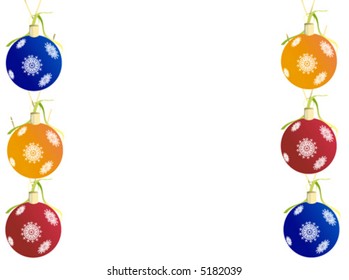 vector christmas balls