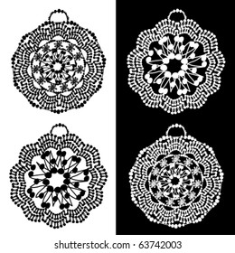 Vector Christmas balls - hand drawing style