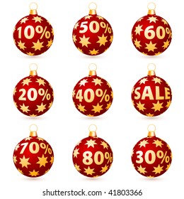 vector christmas balls for sale