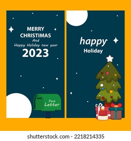 vector Christmas banner pack collection with illustration element for natal christimas day and happy new year greeting welcome holiday