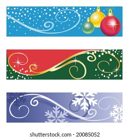 Vector christmas banners