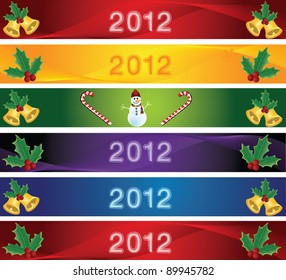 vector christmas banners