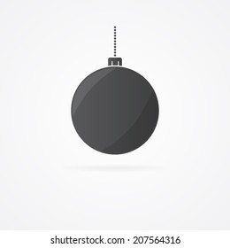 Vector Christmas Bauble Icon.