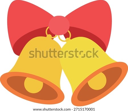 Vector Christmas Bell Ornament Element