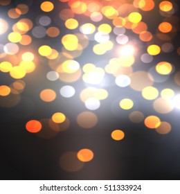 Vector christmas bokeh background defocused lights