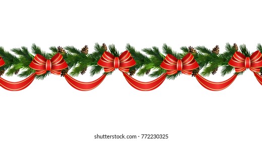 Vector Christmas Border Stock Vector (Royalty Free) 772230325 ...