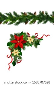 Vector Christmas Border decoration collection