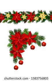 Vector Christmas Border decoration collection