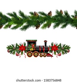 Vector Christmas Border decoration collection