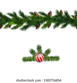 Vector Christmas Border decoration collection