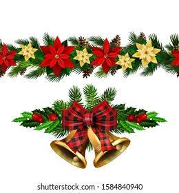 Vector Christmas Border decoration collection