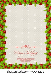 borda de natal de vetor com espaço para o texto