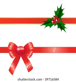 Vector christmas bows
