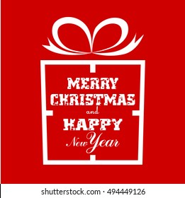 Vector Christmas box 