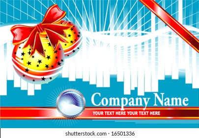 Vector Christmas Business card template