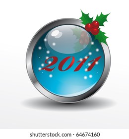 Vector Christmas button