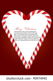 vector Christmas candy heart