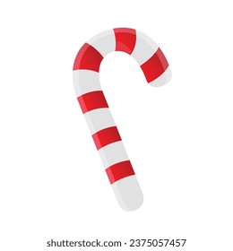 Vector christmas cane, christmas candy, christmas stick, red candy. candy cane isolated on white.