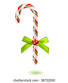 vector christmas cane icon