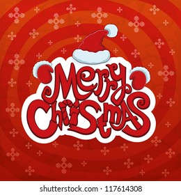 Vector. Christmas card.