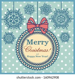 vector christmas card